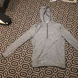 Long sleeve lightweight quarter zip hoodie